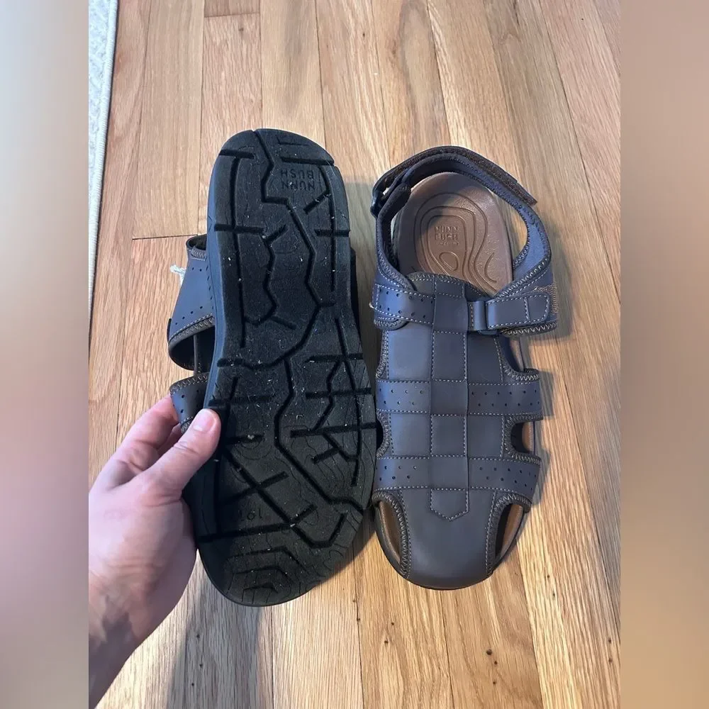 New Nunn Bush Men's Closed Toe Fisherman Sandals Size 12